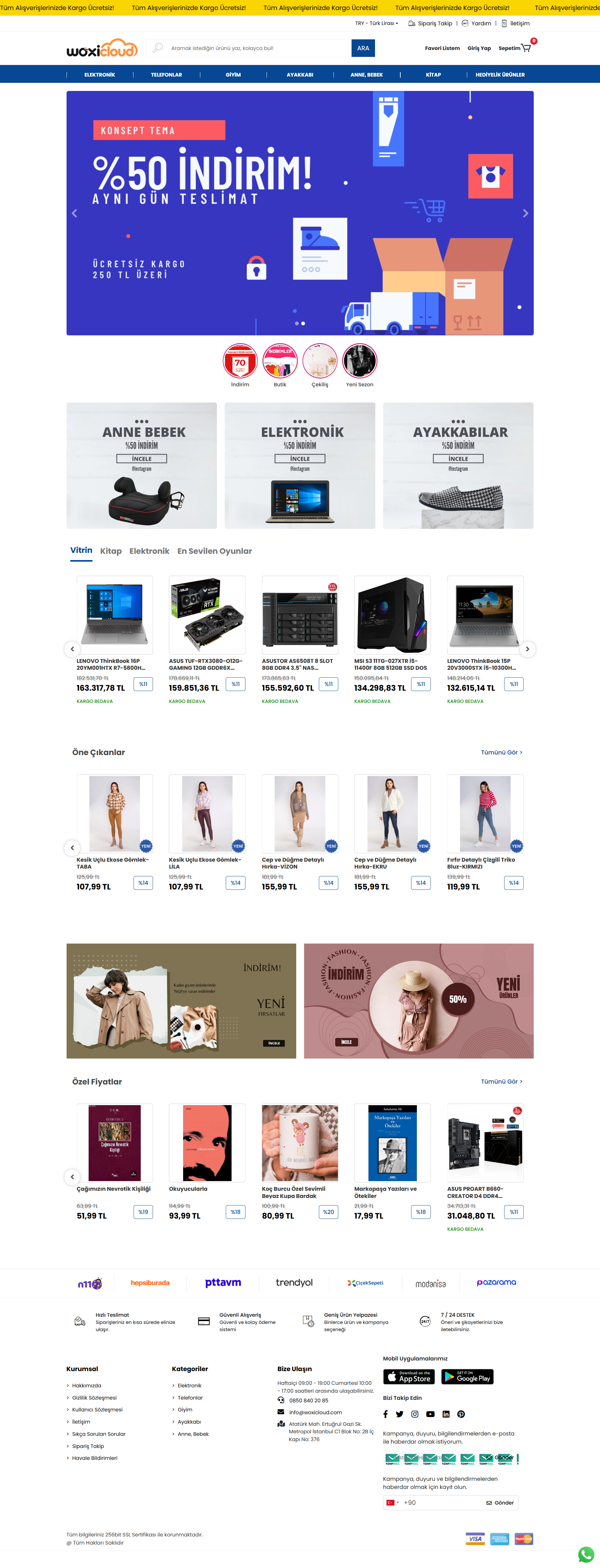 Capella E-Ticaret Paketi Demo