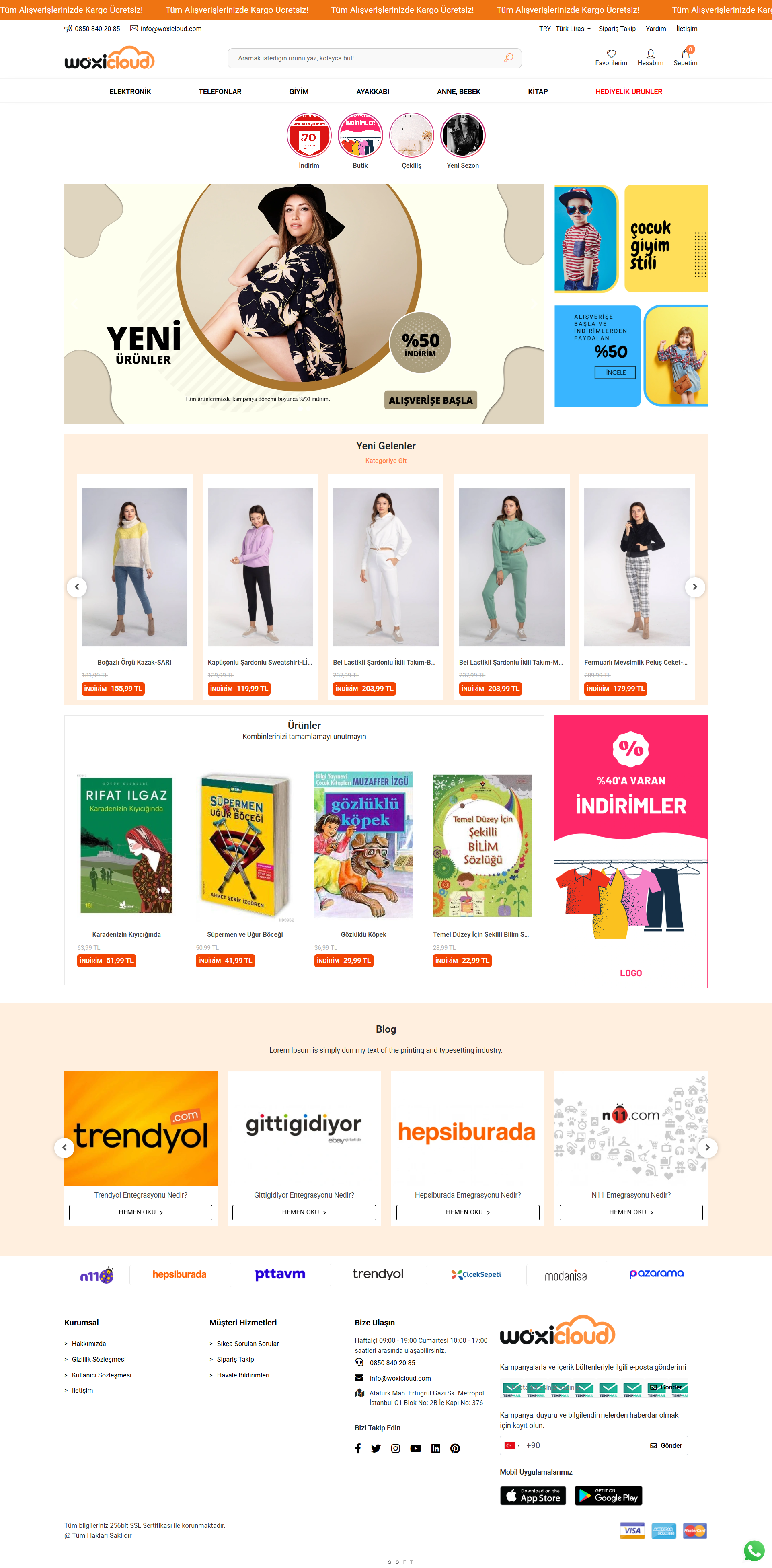 Shuttle E-Ticaret Paketi Demo